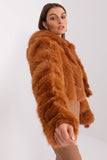 Elegant Women's Transitional Fur-Design Jacket