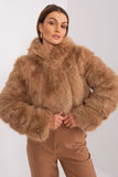 Elegant Women's Transitional Jacket with Fur Design