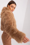 Elegant Women's Transitional Jacket with Fur Design