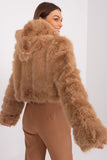 Elegant Women's Transitional Jacket with Fur Design