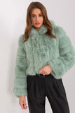 Elegant Women's Transitional Jacket with Fur Design