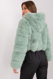 Elegant Women's Transitional Jacket with Fur Design