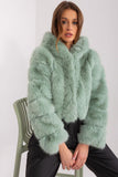Elegant Women's Transitional Jacket with Fur Design