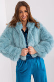 Elegant Women's Transitional Jacket with Fur Detail