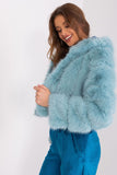 Elegant Women's Transitional Jacket with Fur Detail