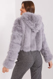 Elegant Women's Transitional Jacket with Fur Design
