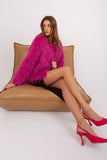 Elegant Transitional Jacket with Fur Trim and Pockets