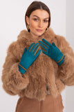 Elegant Smooth Women's Gloves with Embroidered Flower Tips