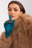 Elegant Smooth Women's Gloves with Embroidered Flower Tips