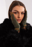 Elegant Smooth Women's Gloves with Braided Straps & Floral Touch