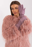 Elegant Touchscreen Gloves with Embroidered Flower Design