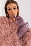 Elegant Touchscreen Gloves with Embroidered Flower Design