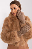 Elegant Touchscreen Gloves with Embroidered Flower Design