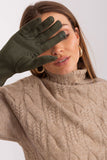 Elegant Touchscreen Gloves with Embroidered Flower Design