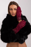 Elegant Touchscreen Gloves with Embroidered Flower Design