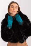 Elegant Touchscreen Gloves with Embroidered Flower Design