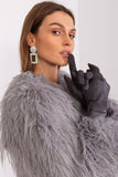 Elegant Touchscreen Gloves with Embroidered Flower Design
