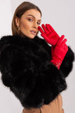 Elegant Touchscreen Women's Gloves with Embroidered Flower