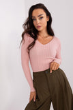 Chic Ribbed V-Neck Sweater for Effortless Everyday Style