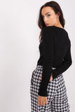 Ribbed V-Neck Women's Sweater for Everyday Wear