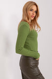 Chic Ribbed V-Neck Sweater for Everyday Comfort