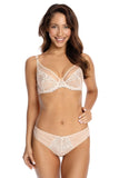 Beige Subtle Temptation Bra and Briefs Set for Sensual Charm