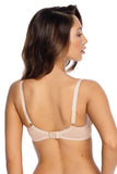 Elegant Embroidered Soft Bra with Deep Neckline Design