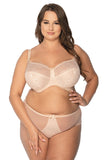 Beige Lace Supportive Bra for Fuller Shapes