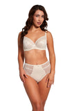 Feminine High-Waisted Lace-Trimmed Bra-Type Panties