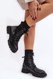 Stylish Eco Leather Women's Ankle Boots with Lacing