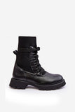 Stylish Eco Leather Women's Ankle Boots with Lacing