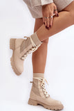 Eco-Friendly Women's Ankle Boots with Slip-On Design and Lacing