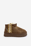Stylish Women's Aztec Patterned Snow Boots with Fur Lining