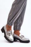 Eco Leather Women's Semi-Boots with Stylish Jewelry Strap