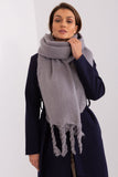 Smooth Textured Tassel Scarf for Fall and Winter Style