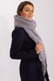 Smooth Textured Tassel Scarf for Fall and Winter Style