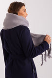Smooth Textured Tassel Scarf for Fall and Winter Style