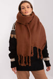 Smooth Textured Tassel Scarf for Fall and Winter