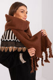Smooth Textured Tassel Scarf for Fall and Winter
