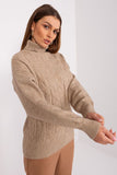 Textured Turtleneck Sweater for Everyday Elegance