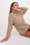Textured Turtleneck Sweater for Everyday Elegance