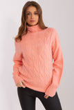 Elegant Turtleneck Sweater with Unique Weave Texture