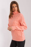 Elegant Turtleneck Sweater with Unique Weave Texture