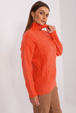 Elegant Turtleneck Sweater with Unique Weave Texture