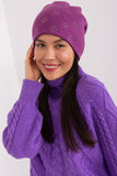 Warm Winter Women's Beanie Hat with Rhinestone Detail