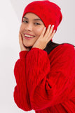 Warm Women's Cashmere Beanie with Rhinestone Detail