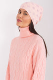 Warm Winter Women's Cashmere Beanie with Rhinestone Detail