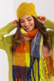 Warm Cashmere Women's Beanie Hat with Rhinestone Accent