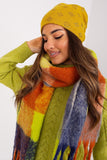 Warm Cashmere Women's Beanie Hat with Rhinestone Accent