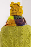 Warm Cashmere Women's Beanie Hat with Rhinestone Accent